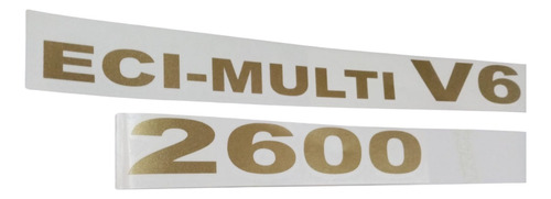 Emblema Eci - Multi V6 2600 Laterales Mitsubish Montero 