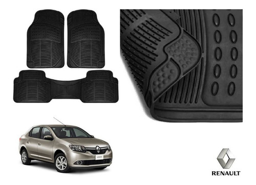 Tapetes Uso Rudo Renault Logan 2018 Rubber Black Original