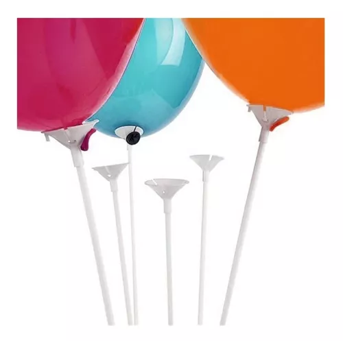 Palos Plásticos Bombas Base Globos Kit Set Paquete