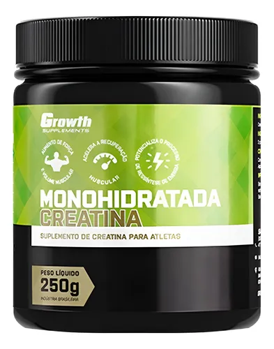 Creatina 250g Monohidratada Growth Supplements Sabor Sem Sabor