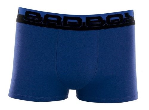 Cueca Bad Boy Boxer Cotton Azul Carbono