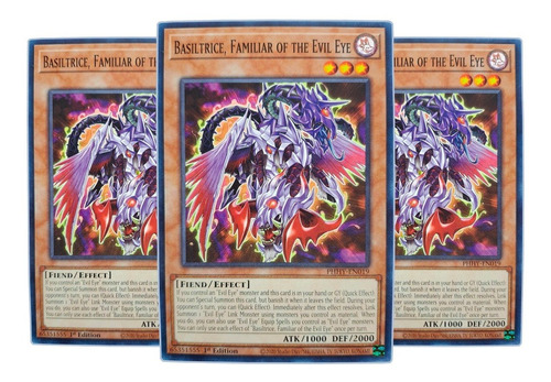 Yugi-oh! Basiltrice Familiar Of The Evil Eye Phhy-en019 Comu