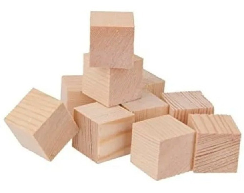 Cubos De Madera Natural  Motricidad Montessori Waldorf