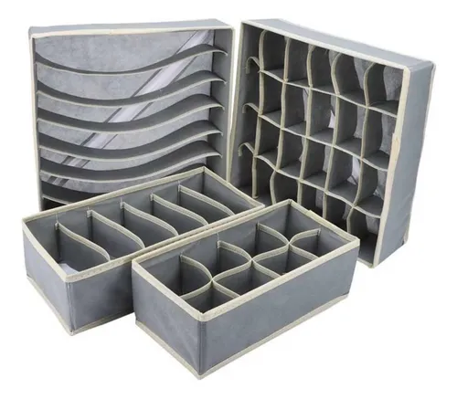 SET 2 Cajas organizadoras de almacenamiento ropa, cajas almacenaje