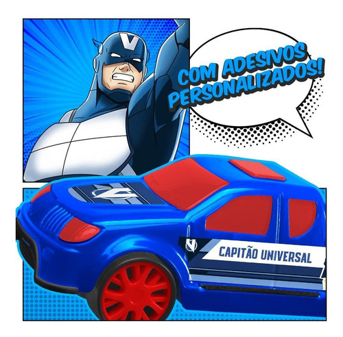 Imagem 3 de 5 de Carrinho Pickup Capitão Universal Brinquedos Menino Mielle