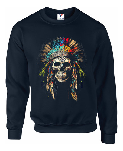 Sudadera Skull, Unisex Cuello Redondo 02