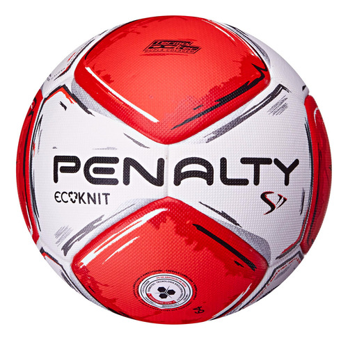 Bola Para Futebol De Campo S11 Ecoknit Xxiv Branco/Vermelho/Preto Penalty