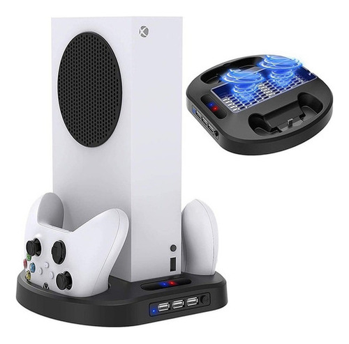 Base De Carga Y Base Enfriadora Para Xbox Series S Negro