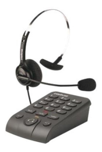 Telefone Headset Intelbras Hsb 40 Preto Para Recepção