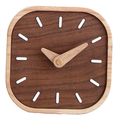 Reloj De Mesa De Madera, Reloj De Escritorio Decorativo