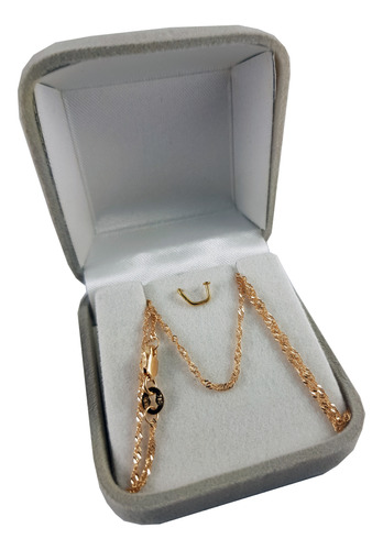 Cadena Oro 18k Singapur 1,8grs X 40cm Mujer Garantia Jr