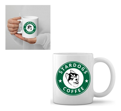 Taza Stardogs Coffee Husky Siberiano Doglover (broma Sb) Color Blanco Taza Stardogs Husky Siberiano