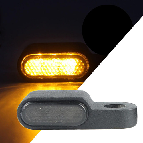 Un Par De Indicadores De Motocicleta De 12v Manillar Led De