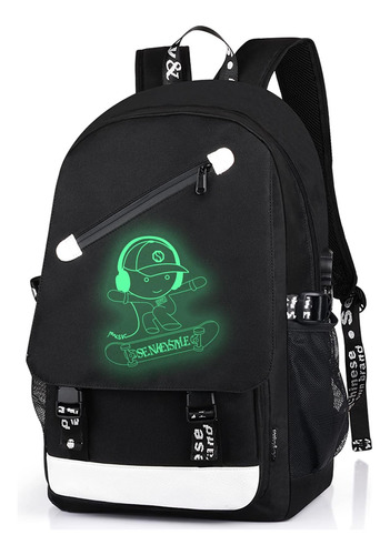 Fewofj Mochila De Monopatín De Anime Para Niños, Mochilas Es