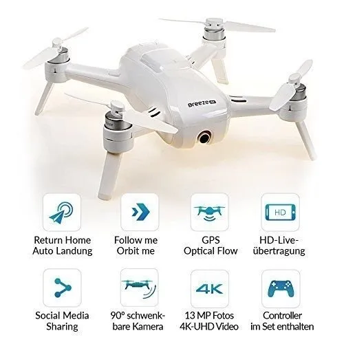 Drone Yuneec Breeze 4k Com Controle Defeito Na B ssola Frete