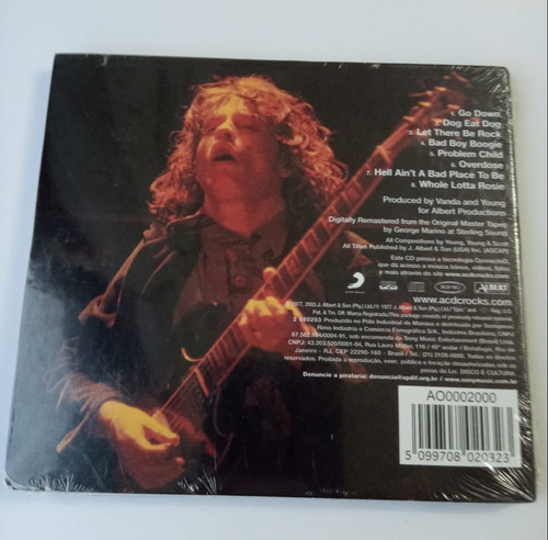 Imagem 2 de 2 de Cd Ac/dc Let There Be Rock - Digipack Novo, Orig Lacrado