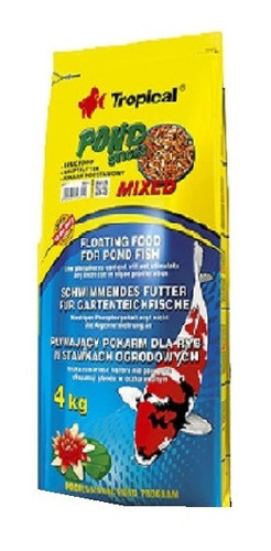 Alimento Pond Sticks Mixed Flotantes P/carpas 4kg Tropical