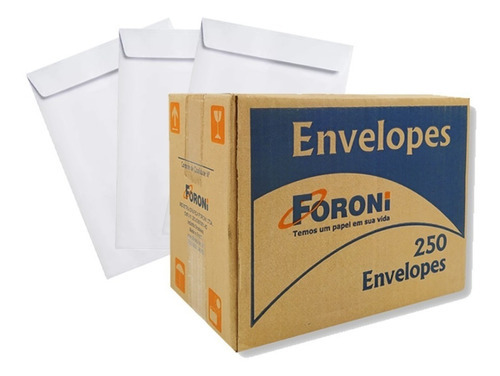 Envelope Saco Offset Branco 90gr A4 22x32 229x324 Caixa 250