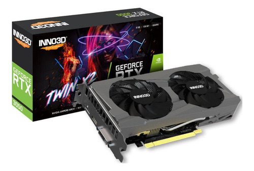 Geforce Rtx 3050 8gb Gddr6 128bits - Inno3d Twin X2