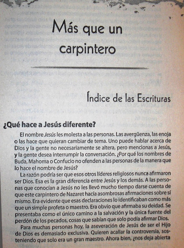 Nuevo Testamento Mas Que Un Carpintero
