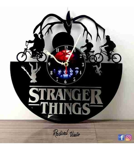 Reloj De Vinilo Strange Things Serie Regalos Y Decoracion 