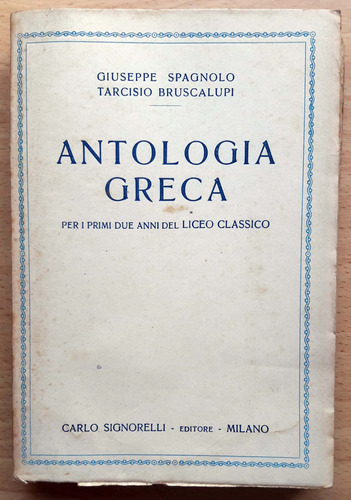 Antología Greca Giuseppe Spagnolo - Trarcisio Bruscalupi