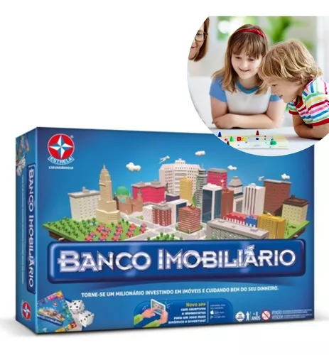 Banco imobiliário, jogo clássico! Quem ainda jogo? É um jogo de tabuleiro  lançado pela Brinquedos Estrela. É uma …