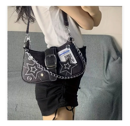 Bolso De Mano Sqeeqe Con Patrón De Estrellas Para Mujer