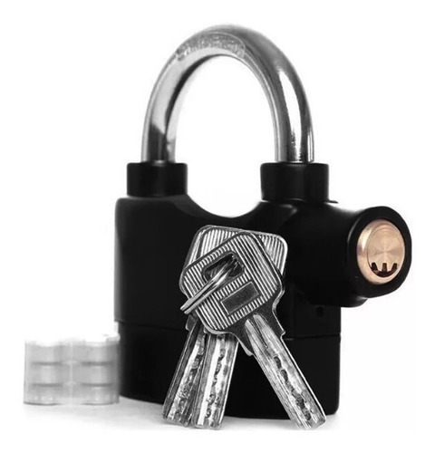 Imagen 3 de 10 de Candado Alarma Inoxidable Para Moto O Bicicleta