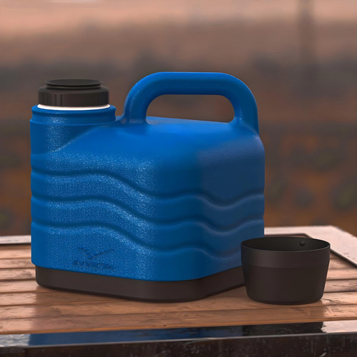 Garrafão Térmico Invicta 3 Litros Azul Copo Café Água