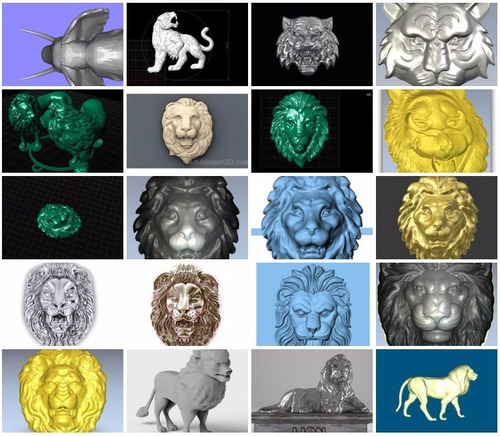 Archivo Stl Router O Impresora, Animales Vol.1