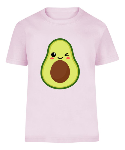 Playera Camiseta Infantil Aguacate Kawaii - Avocado