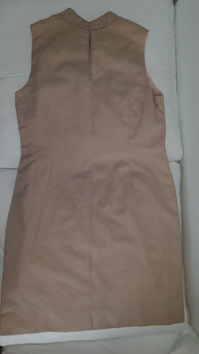 Vestido De Dama Mujer Antiguo Beige Ideal Teatro Talle S M (Usado)