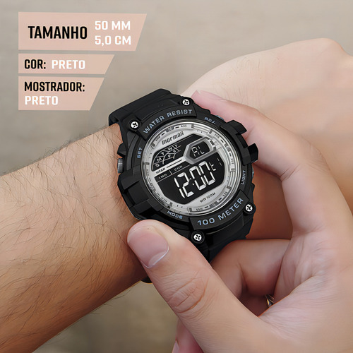 Reloj Mormaii Wave Black para hombre - MO3480ad/8c