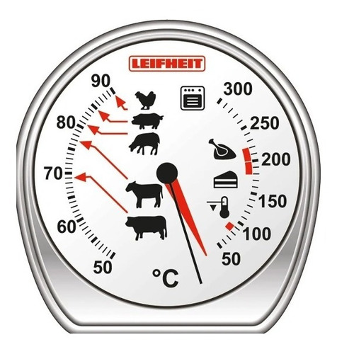 Termómetro Leifheit 2en1 Horno Comidas Carne Postre Palermo