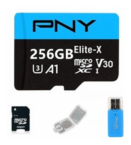 Cartão De Memória Sd ( Micro Sd ) 256 Gb + Adaptadores