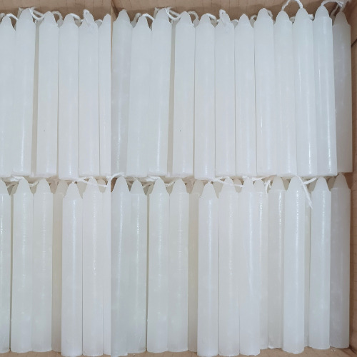 vela Palito branca 150 velas 14cm x 1,4cm numero 6 grossa 100% parafina pura