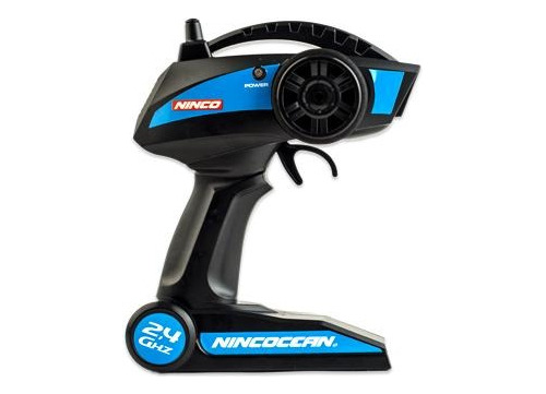 Yate A Control Remoto Police 34x10x12cm 1 Unidad Ninco Color Blanco/azul