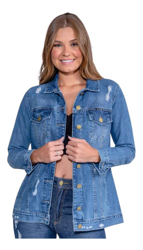 Jaqueta Jeans Feminina Max Revanche
