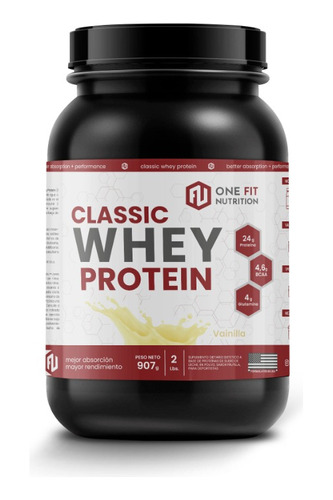 Classic Whey Protein 2 Lbs Proteína De Suero One Fit