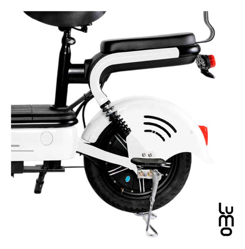 Lumo Home Bicicleta Electrica Para Adultos, Bicimoto Eléctrica, Baterías De Gran Capacidad Dos Asientos Blanco
