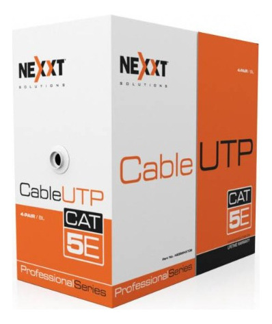 Cable de red  par trenzado utpNexxt AB355NXT32 305m color azul