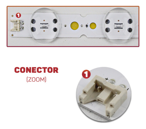 Kit 3 Barras De Led Compatível Tv 43um7300psa 43um7500psb