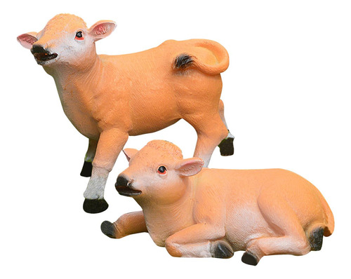 1 Par De Estatuillas De Resina De Doble Pequeña