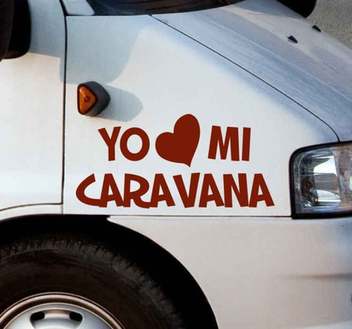 Pegatina Autocaravana Frase Amo Mi Caravanavinilo Premium