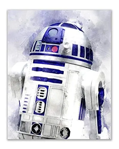 Jgo 6 Fotos Acuarela Decoración R2d2 C3po Bb8 K-2so Bb-9e