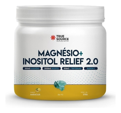 Magnésio + Inositol + L-triptofano 375g - True Source 