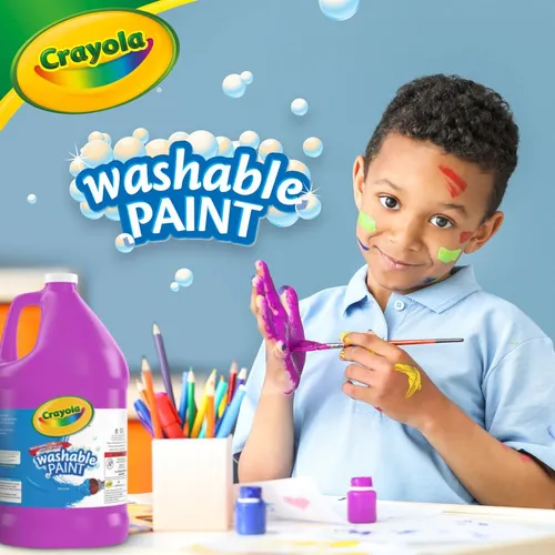 Pintura Lavable Crayola, Pintura Morada, Útiles Para El Aula