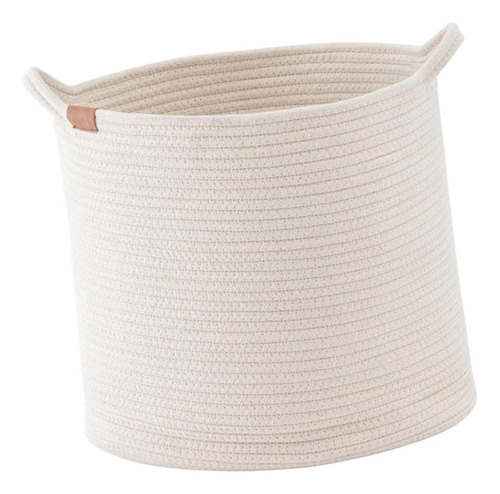 Canasta De Algodón Tejido De Cuerda, Cesta De Sg