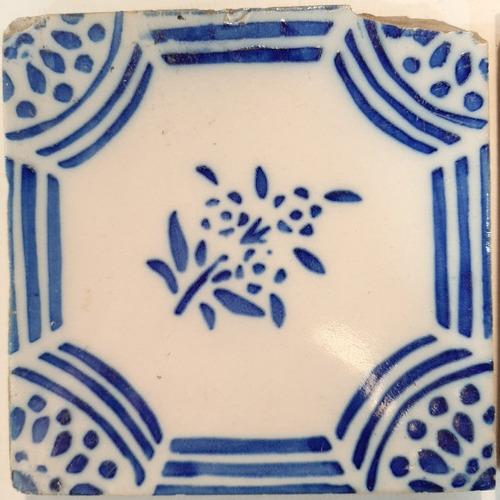 Imagen 1 de 4 de Antiguo Azulejo Pas De Calais N° 7 7672